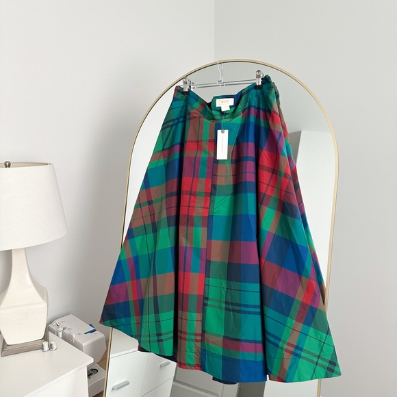 Maeve Colorful Plaid A-Line Skirt - Picture 5 of 5